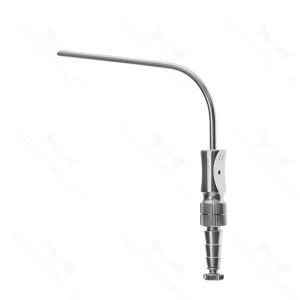 Ferguson-Frazier suction tube 8 14 French angled working length 150mm, thumb plate with cutoff hole – surgivalley (015210485)