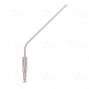 Frazier 吸引管 8 1/2" 12 French 角度 工作长度 140mm，带槽形截流孔指板 – surgivalley (015210145)