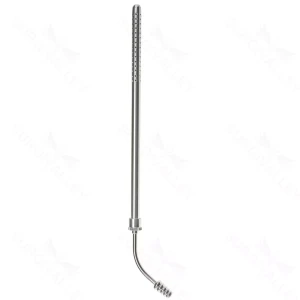 Tubo de Sucção Poole Descartável 22 Fr 8 mm Curvo