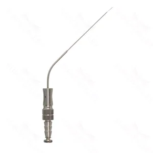 Frazier 吸引管 8 1/2" 3 French angled 工作长度 140mm，带狭缝截止孔的指板 – surgivalley (015210049)