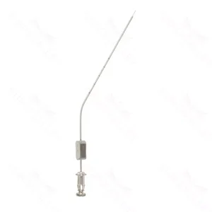Frazier 吸引管 8 1/2" 5 French 弯头 工作长度 140mm，带狭缝截止孔指托 – surgivalley (015210052)