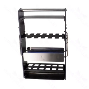 Suporte de Esterilização Hibbs Bruns para 12 Instrumentos 7 3/8 x 2 1/2 x 11 1/2 para Ferragens Cirúrgicas
