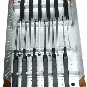 10" Micro Profile Curette - Set of 12 with Tray – surgivalley (090210530)