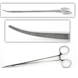 Surgical Tissue Forceps Curved 24.1 cm (9.5) – surgivalley (001211477)