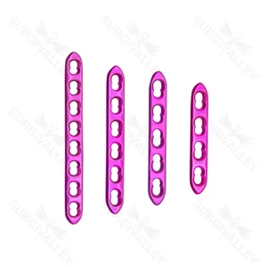 2.0mm Mini Locking Plates 16 Holes Lot of 12 Pcs Titanium – surgivalley (999210089)