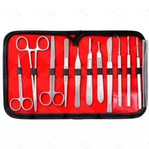 Set de Instrumentos de Disección para Estudiantes - Acero Inoxidable Pasivado - Kit Completo de Laboratorio de Anatomía para Cirugía - Diseño Duradero – surgivalley (090210084)