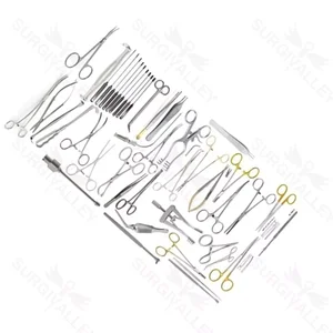 Endarterectomy Surgery Instruments Set for General Vascular Procedures (52-Piece Set, 20 Types) – surgivalley (090210314)