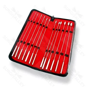 Conjunto de Sondas Uterinas Rosebud de 5 Piezas para Procedimientos de Sondaje Ginecológico