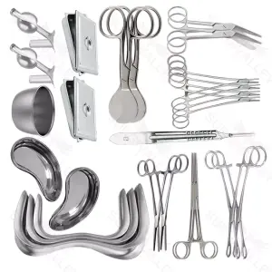 Gynecologic Dissection Set Kit for Pelvic Surgery Procedures (23-Piece Set, 12 Types) – surgivalley (090210317)