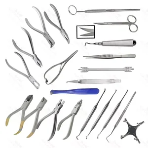 Conjunto Compuesto de Instrumentos Dentales Ortodónticos de 23 Piezas para Conjuntos Quirúrgicos