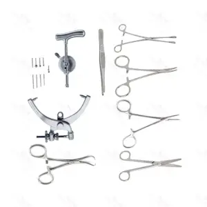 Conjunto de Instrumentos de Tracción Craneal para Conjuntos Quirúrgicos Ortopédicos
