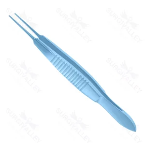 Castroviejo Tissue Forceps for Ophthalmic Microsurgery with Non Glare and Lightweight Grip – surgivalley (003050003)