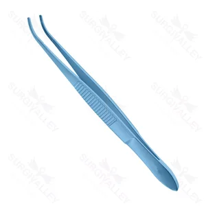Dressing Tissue Forceps Curved Ophthalmic Instrument for Micro Precision Handling – surgivalley (001050022)