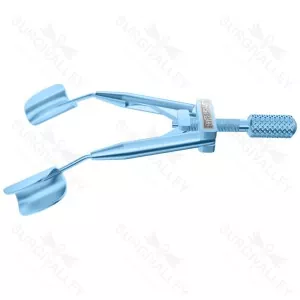 Kershner reversible solid blade speculum flat branches