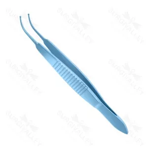 Lasik Tissue Forceps Curved Ophthalmic Instrument for Micro Precision and Lightweight Grip – surgivalley (001050031)