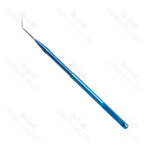Rosen universal phaco chopper 4 3/4 angled 1.0mm tip tip round handle titanium 10.0 cm (4") – surgivalley (101050002)