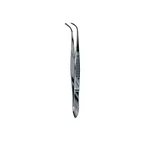 Iris Tissue Forceps Curved 10.0 cm (4")