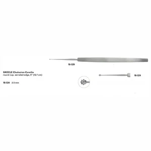 5 Skeele Chalazion Curette 2.5mm round cup serrated 12.5 cm (5.0) – surgivalley (008210992)