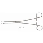 Babcock tissue holding forceps 9 straight 16.0mm wide jaws atraumatic grooves ring handle