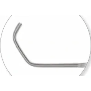 Tijeras para tabique nasal Becker, 6 1/4", doble acción, ramas anguladas, hojas rectas de 38.0mm, microserradas en la hoja inferior, puntas romas, mango de presión