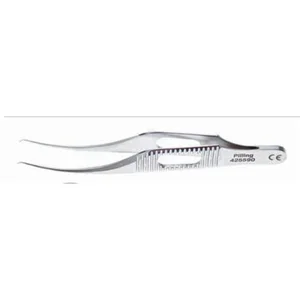 Colibri forceps 3 1/4 0.12mm 1x2 teeth 5.0mm TC dusted tying platforms flat setterated handle, titnaium – surgivalley (001212678)