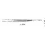 Gerald micro dressing forceps 8 delicate straight 1.0mm TC dusted tips flat handle