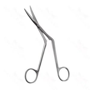 Knight Nasal Scissors Curved Left Serrated Blade 3-1/2" WL 6-1/4" OL – surgivalley (002211887)