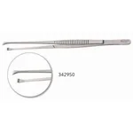 Microsurgical Tissue Forceps 1x2 Teeth Straight 18.0 cm (7") TC (Gold Handle)