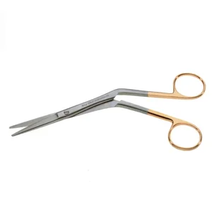 Surgical Scissors Angled 18.0 cm (7") TC (Gold Handle) – surgivalley (002211071)