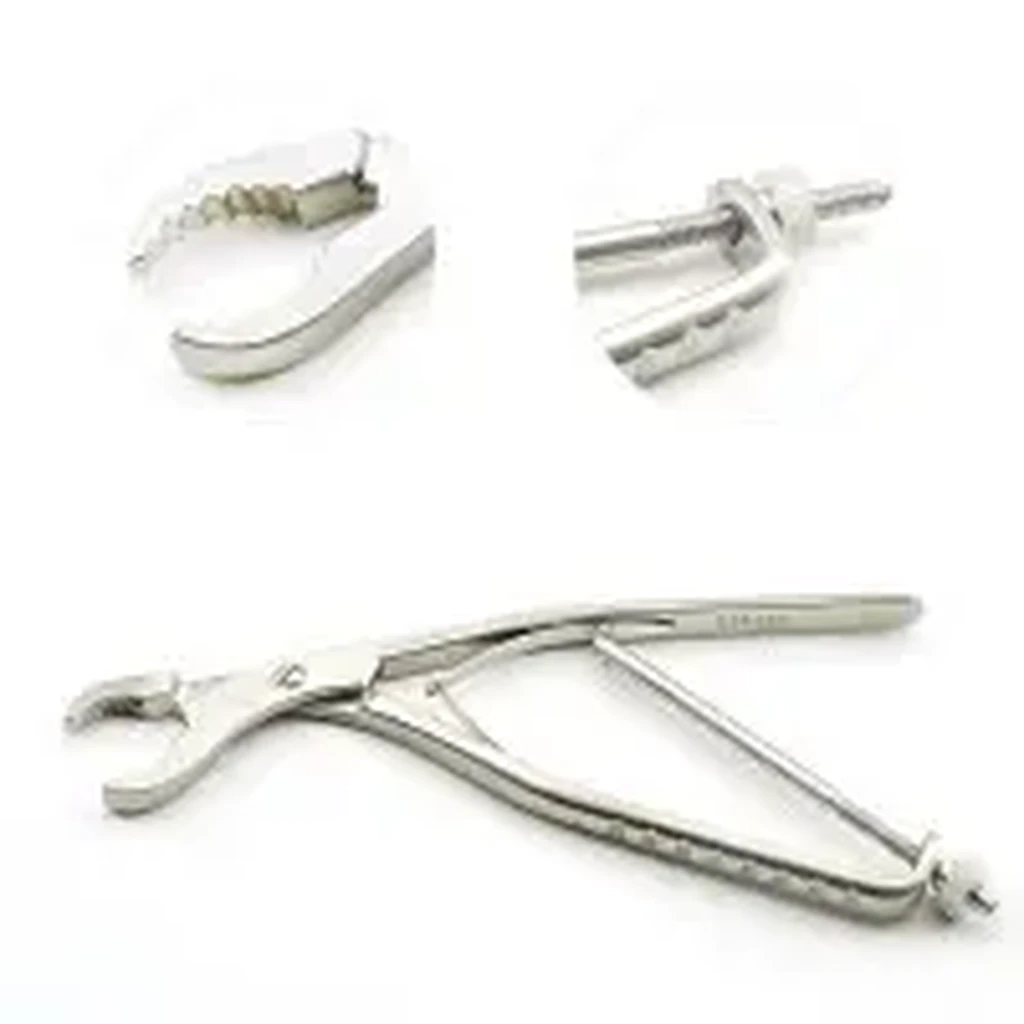 Surgical Tissue Forceps Curved 26.7 cm (10.5)