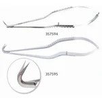 Yasargil microsurgical dissecting scissors 8 bayonet shanks straight blades sharp tips flat 2-hole handle