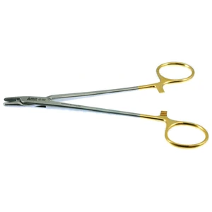 Carroll wire twister 6 heavy blunt serrated TC jaws gold ring handle