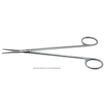 Church artery scissors 10 delicate straight beveled blades blunt tips ring handle