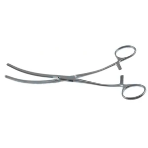 Cooley Aortenklemme 7 1/2" gebogene Schäfte, leicht gebogen, 6.4cm lange atraumatische Branchen, Ringgriff – surgivalley (111210164)