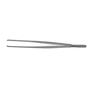 Davis-Gewebepinzette 10" gerade 7.0mm breite fenestrierte Spitzen flacher Griff