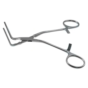 DeBakey Mehrzweckklemme 5 1/2" abgewinkelt 90º 3.5cm lang, atraumatische Branchen, Ringgriff – surgivalley (027210127)