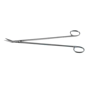 DeBakey vascular scissors 9 angled 25° blades blunt tips ring handle – surgivalley (027210445)