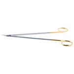 Tesoura Cirúrgica Diethrich Angulada 18.0 cm (7") TC (Cabo Dourado)