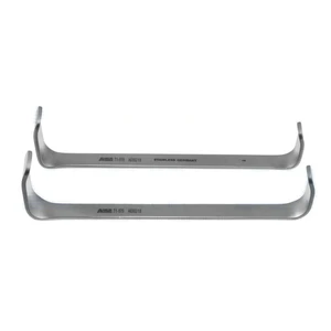 Farabeuf retractor 4 1/2 double-ended delicate 25.0mm x 10.0mm and 32.0mm x 13.0mm blades flat handle set of two – surgivalley (005212774)