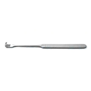 Retractor de gancho de 6 3/4" con 3 púas romas, 8.0mm de ancho y mango plano – surgivalley (005212176)