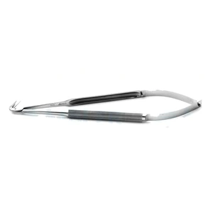Jacobson microsurgical scissors 8 standard angled 120° blades sharp tips round handle – surgivalley (002211481)