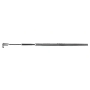Knapp lacrimal sac retractor 6 flexible shaft 3 sharp prongs 8.0mm wide flat handle