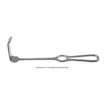 Retractor Kocher de 9", hoja de 40.0mm x 75.0mm, mango con anillo para los dedos