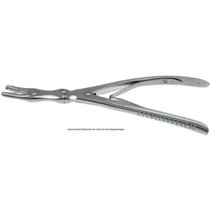 Leksell 咬骨钳 9" 双动，微弯颚 7.0mm 咬口，弹簧手柄 – surgivalley (011211107)