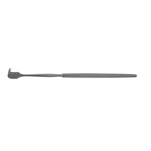 Rake finger retractor 6 rigid shaft 4 sharp prongs 12.0mm wide flat handle