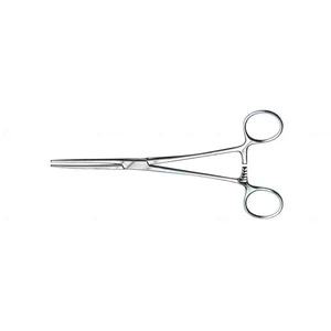 Single-Use Rochester-Pean hemostatic artery forceps 5" straight serrated jaws ring handle – surgivalley (055210008)
