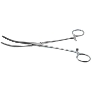 Rochester-Pean hemostatic artery forceps 9 curved serrated jaws ring handle – surgivalley (004210593)