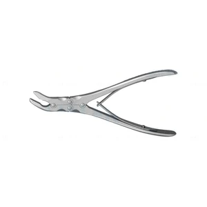 Ruskin 咬骨钳，7英寸，双动式 angled 颚，6.0mm 咬合口，弹簧手柄 – surgivalley (011211374)