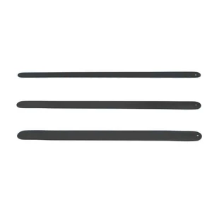 Tessier ribbon retractor 8 3/4 malleable set of 3 includes narrow medium and wide blades flat handle ebonized finish for reduced glare
