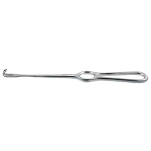 Retrator Volkman descartável 8 1/2" 2 garras rombas largura 8.0mm, cabo com anel para dedo – surgivalley (055210103)